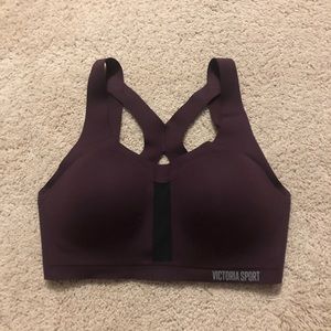 VS Sport Angel Max Bra 32D in Burgundy and Black